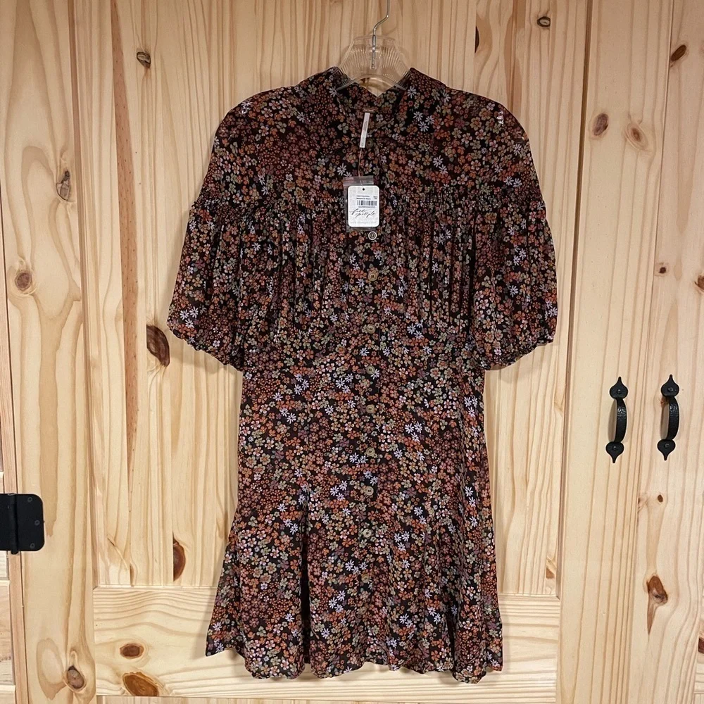 Free People Floral Bonnie Dress NWT Size Small